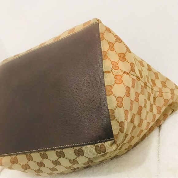 Gucci canvas tote web handle - Picture 8 of 12